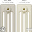 CI-RC-CREAM-014 - Richmond Cream 4 Column Victorian Cast Iron Radiator H813mm x W455mm CI-RC-CREAM-014 - Richmond Cream 4 Column Victorian Cast Iron Radiator H813mm x W455mm
